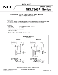 Datasheet NDL7565P1 manufacturer NEC
